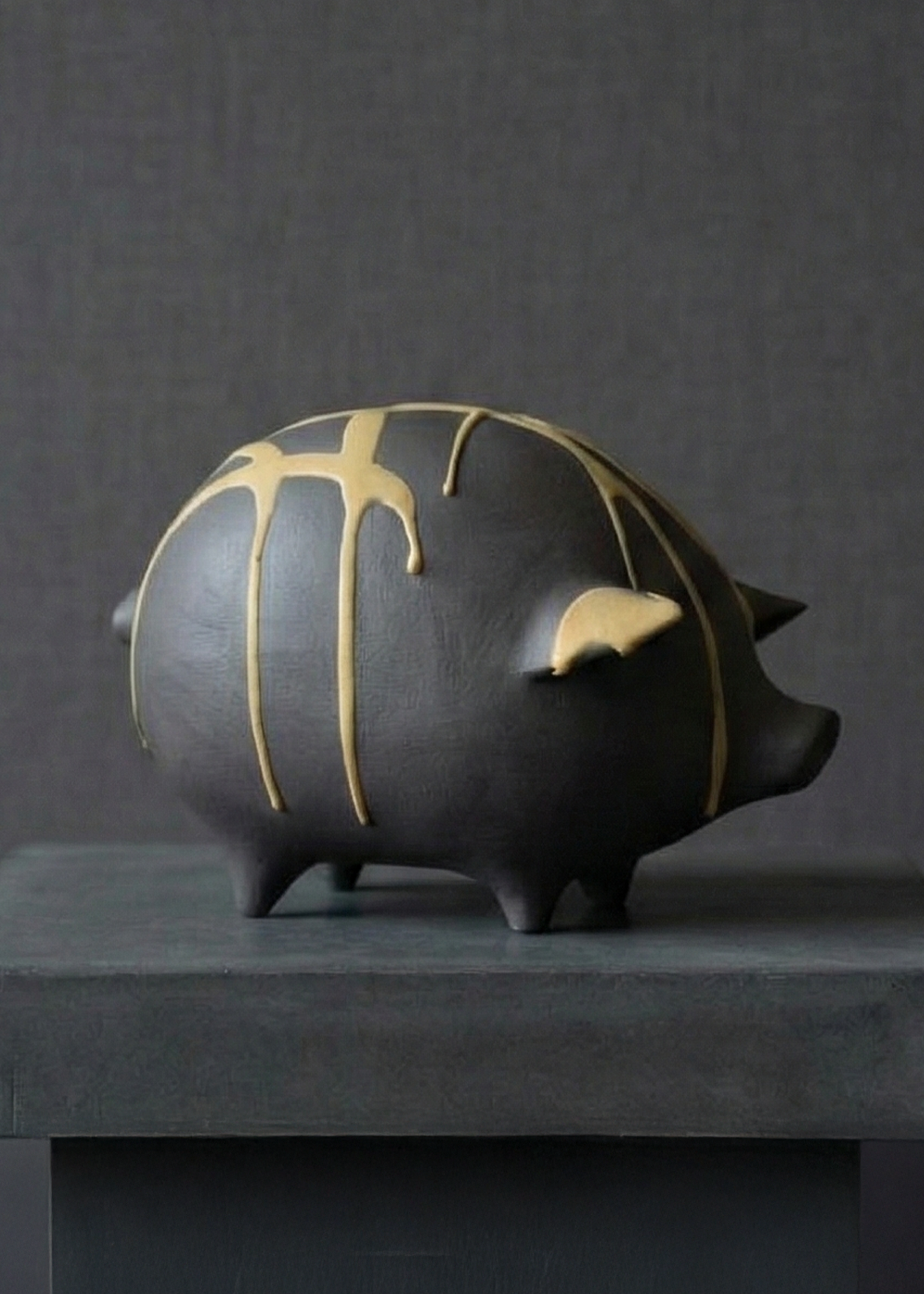 Golden Drıp Noır Pıggy